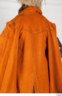 Photos Medieval Knight in cloth armor 2 Knight Medieval clothing gambeson orange cloak upper body 0005.jpg